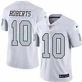 Nike Men & Women & Youth Raiders 10 Seth Roberts White Color Rush Limited Jersey